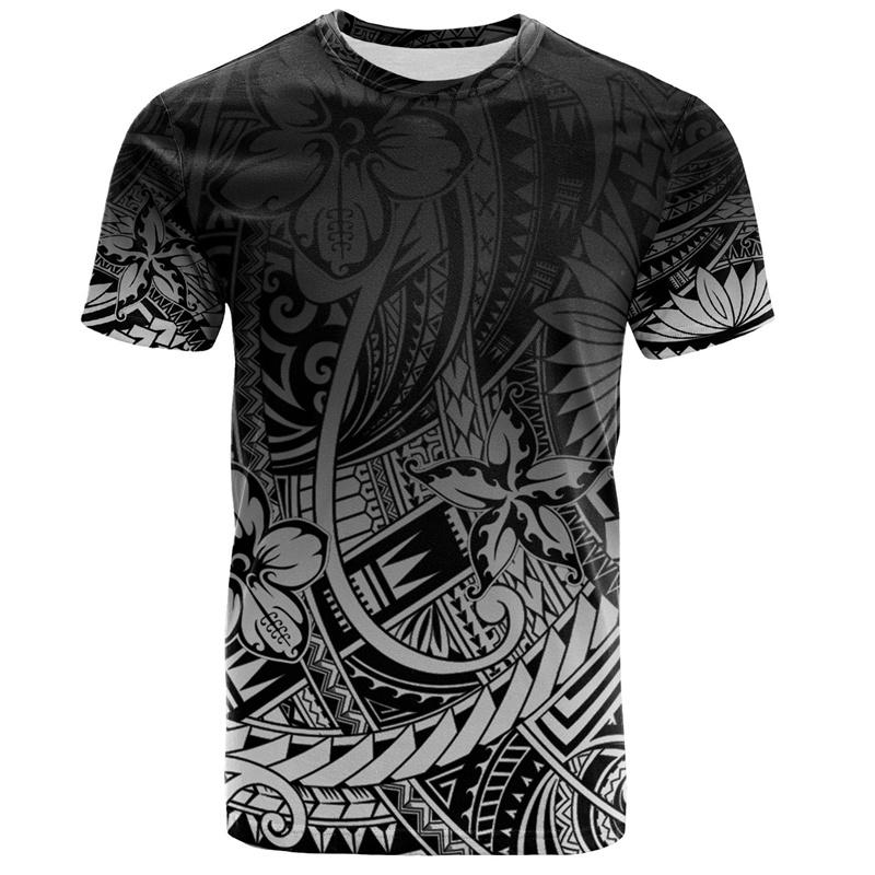 Fashion Polynesian 3D Printed T Shirt Men Summer Short Sleeves Tops Hawaiian Crew Neck Tees Casual Streetwear Male T-shirt