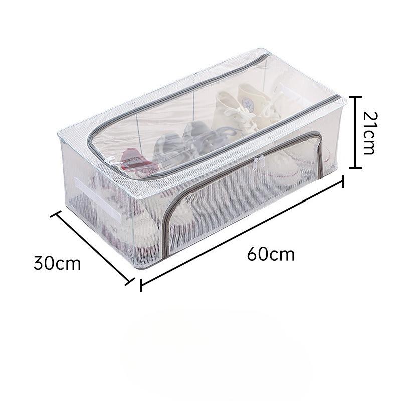 Shoe Storage Box, Transparent Shoe and Boot Storage Box, No Installation of Steel Frame, Foldable Under The Bed Storage, Dust-proof Shoe Box