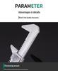 F-type Multifunctional Black Adjustable Open-end Wrench with Large Opening for Water Heating