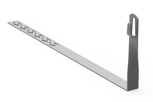 Uchwyt Pod Dachówkę L-450Mm H-150Mm Ocynk Skręcony Z Zaczepem 11.4/Z Og /91102602/