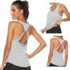 Women Loose Open Racerback U Neck Activewear Yoga Workout Fitness Vest Tank Top