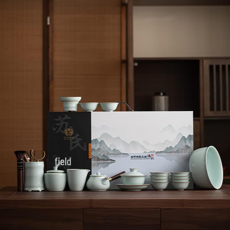 Sui s Ceramic Ru Kiln Kung Fu Tea Set