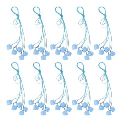 50 Pcs Tooth Saver Necklaces Portable Lost Teeth Saver Necklace Storage Cases for Kids Blue