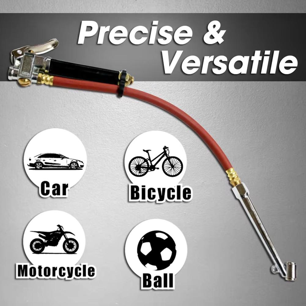 Universal Handheld Car Air Tire Pressure Filler Fill Inflator Gauge Air Compressor Hose Tool Motorcycle Trucks Tire Repair Tool