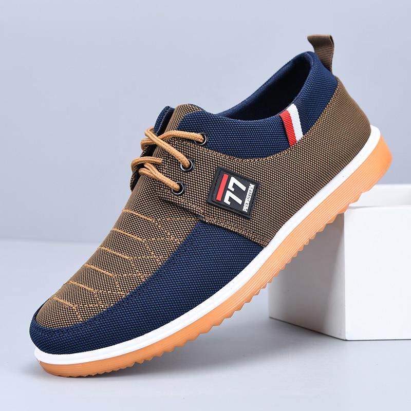 

Old Beijing Men s Lace-up Canvas Shoes - Versatile, Casual, Plus Size, Dad s Work & Board Shoes 45