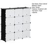 Shoe Rack with 12 Cubes Plug-in Shelf Freestanding Shoe Box 3 Rows 4 Tiers Large Capacity Flip Design Shoe Cabinet Organizer Entryway Furniture