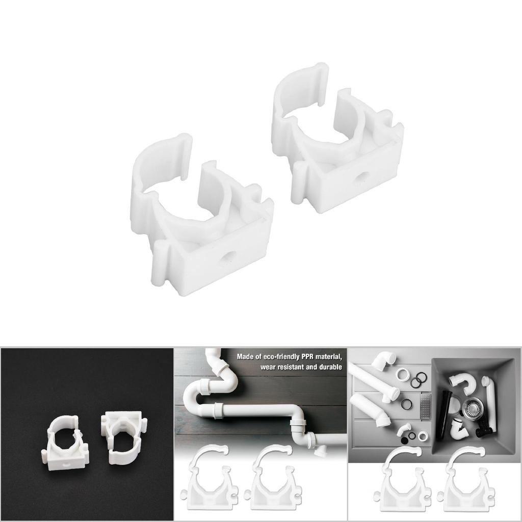 20pcs 16202532mm PPR Water Pipe Clamp Gas Pipe Fixed Buckle with Screws (16mm)
