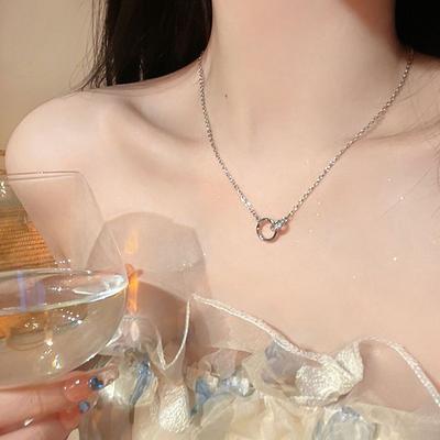 Mobius Necklace Women'S Light Luxury Niche High-End Design Sense Collarbone Chain Fashionable And Versatile