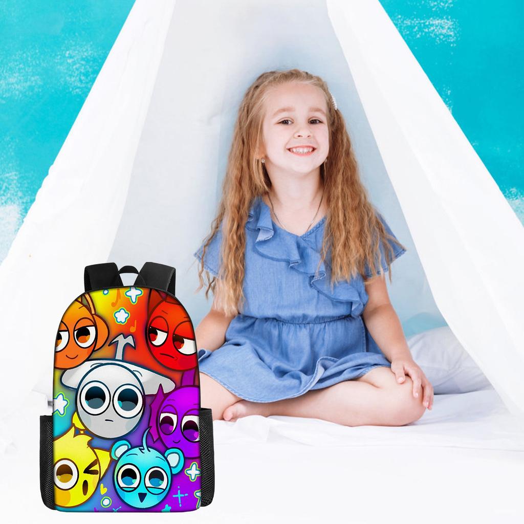 Large-capacity Backpack For Primary And Secondary School Students, Cartoon Shoulder Bag And Pencil Case For Children