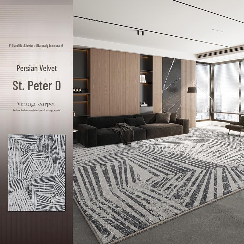 2025 Luxury Gray Wash-Free Carpet: Minimalist, Wipeable Sofa & Bedroom Mat