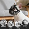 Adjustable Pet Dog Mask Soft Mesh Breathable Bulldog Mask Nti-barking Short Mouth Dog French Bulldog Muzzle Pet Supplies