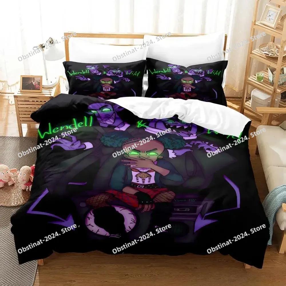 New Wendell & Wild Comedy Bedding Set Single Twin Full Queen King Size Bed Set Adult Kid Bedroom Duvet Cover Sets 3D Anime Bed