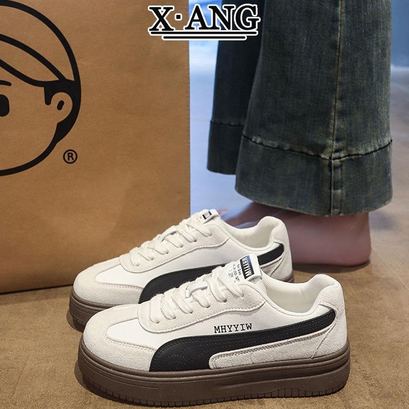 Leather women's board shoes autumn new student versatile little white shoes women's shoes casual sports shoes