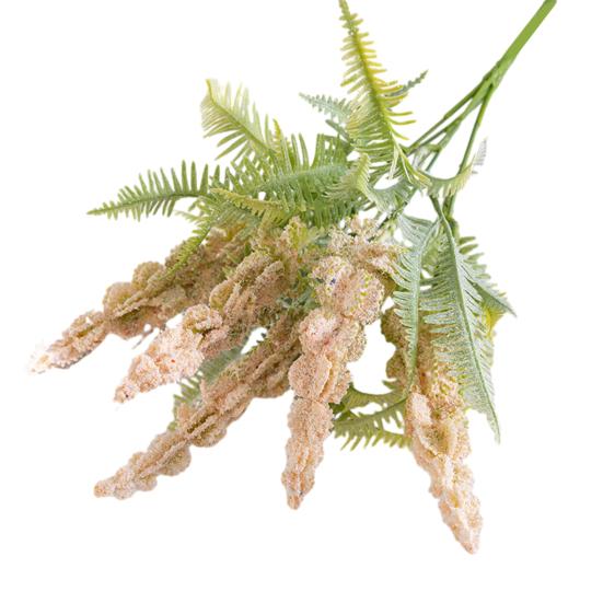 Artificial Flower Branch with Stem Green Fern Leaves Realistic Reusable Non-withering Home Wedding Party Faux Plant Decoration Photo Adult Sex Wear