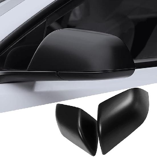 For Tesla Model Y Rearview Mirror Guard Cover, Side Mirror Cover Exterior Accessories Fit For Model Y -2024 (Model Y-Gloss Carbon Fiber Pattern)