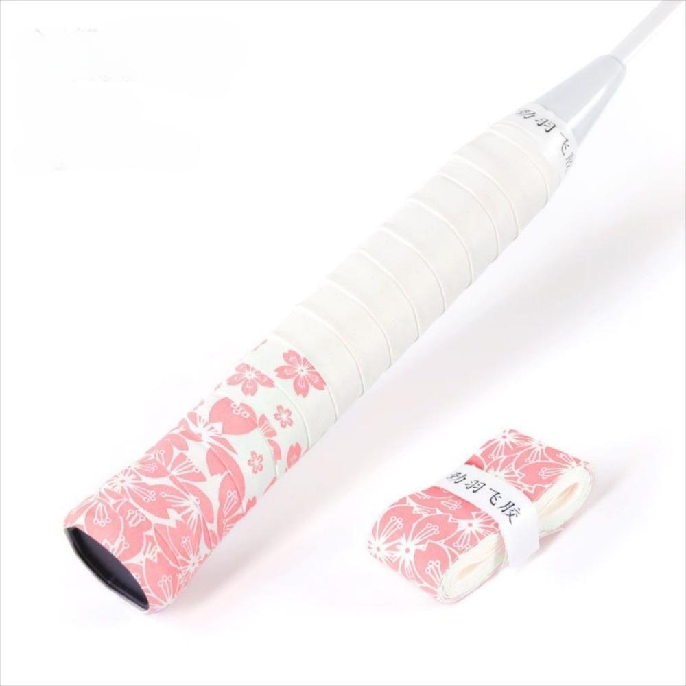 Sakura Print Badminton Racket Grips Wrap Sweat-Absorbent Quickly Self-adhesive Grip