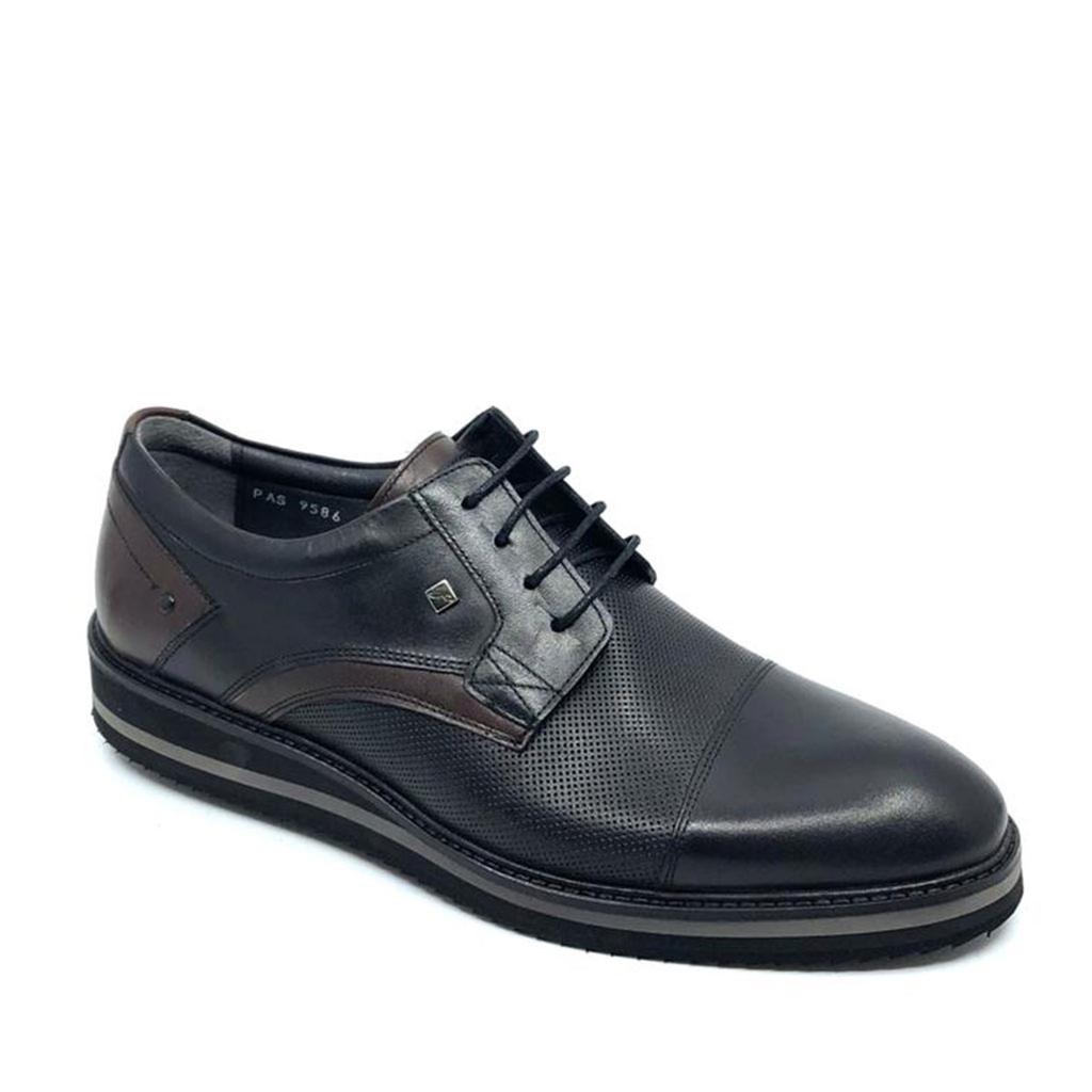 Lässige, klassische Derby-Schuhe für Herren aus echtem Leder