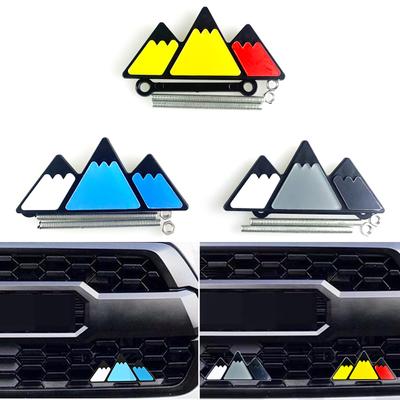 1Pc Excellent 3D Chrome Plated Metal Emblem Grille Car Badge Sticker for Toyota Tacoma 4Runner Tundra Tri-color