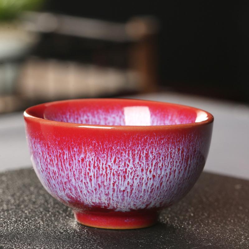 75ml Japanese Style Kiln Change Ceramic Teacup Household Kung Fu Retro Water Cup Creative Teaware Wine Drinkware Cup New