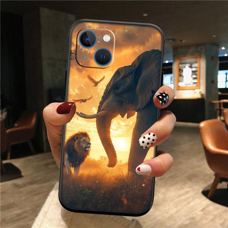 IK4 Animal Elephant Phone Case for Samsung Galaxy A11 A12 A13 A15 A52S A53 A55 A56 A70 A71 A72 A73 F06 F16 F56 S10 Plus S10e