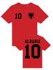 Tricou pentru copii Youth Designz Albania cu nume + număr dorit tricou Cupa Mondială Campionatul European UE distracție