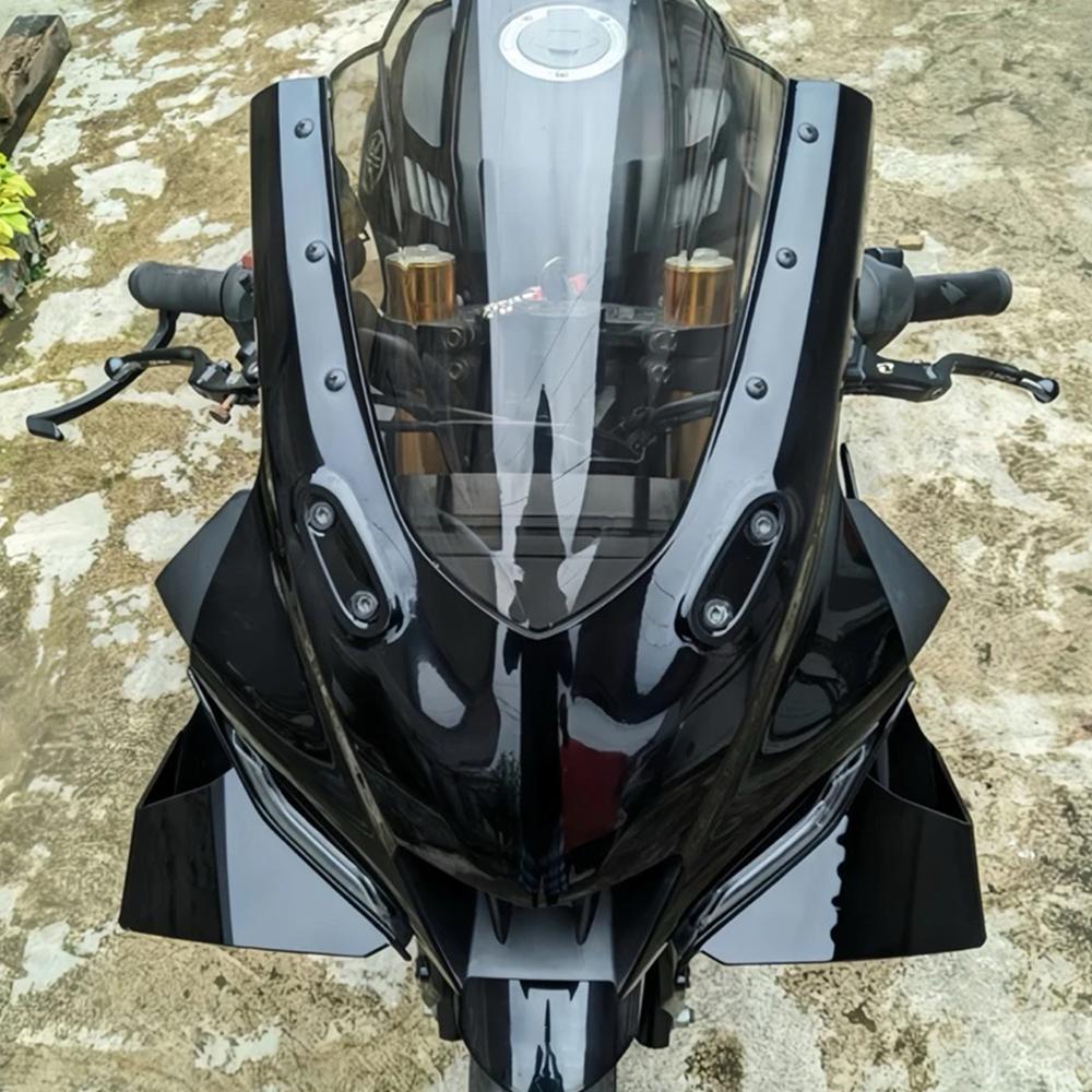 For YZF-R15 R15 V4 R15M 2022-2026 Motorcycle Downforce Naked Frontal Spoilers Winglet Aerodynamic Wing Side Spoiler Kit