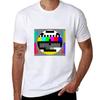 Tv Test Pattern Pop Art Tshirt Running Perforunisexce Short Sleeve Tee