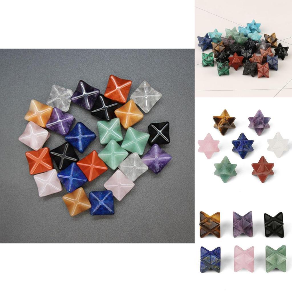 Exquisite Merkaba Star Crystal For Sacred Healing Energy And Elegant Home Decor