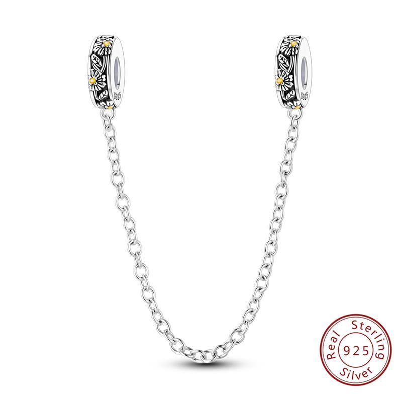 Girl New Stars Safety Chain Clip Charms Metal Key Locks Pendent Fit Original Bracelets Make Your Own Festival Accessory Elegant Fashion Beautiful