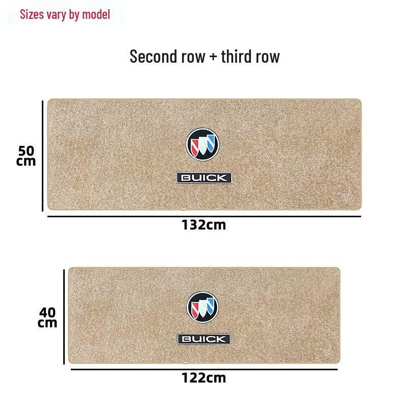 Buick GL8 Land Shang Middle Row Carpet Floor Mats - Custom Interior Wooden Foot Pads