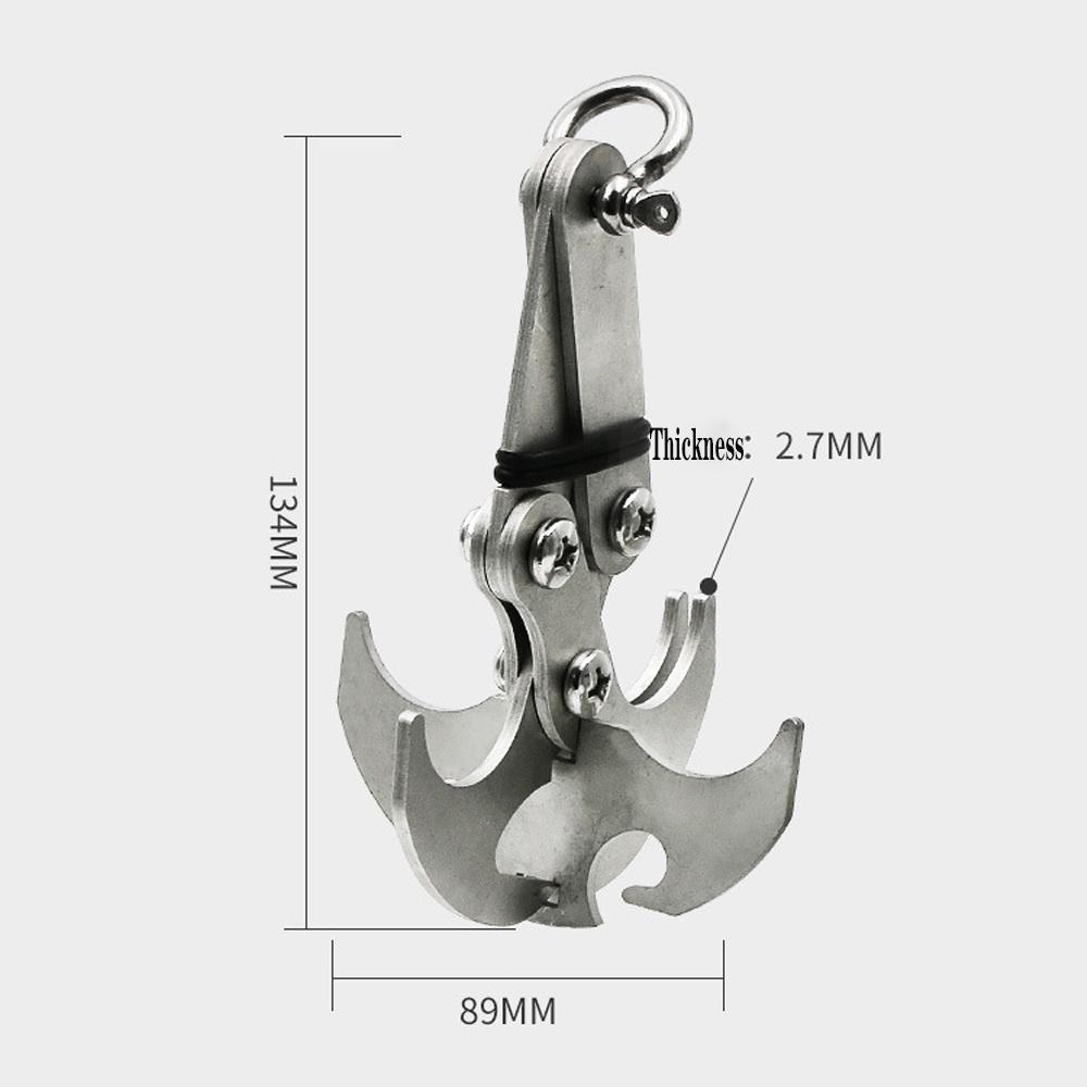 Stainless Steel Large Grip Hook, Outdoor Resistant Carabiner, Multi-functional Grip Hook Tool, Rust Resistant, High Strength Cli