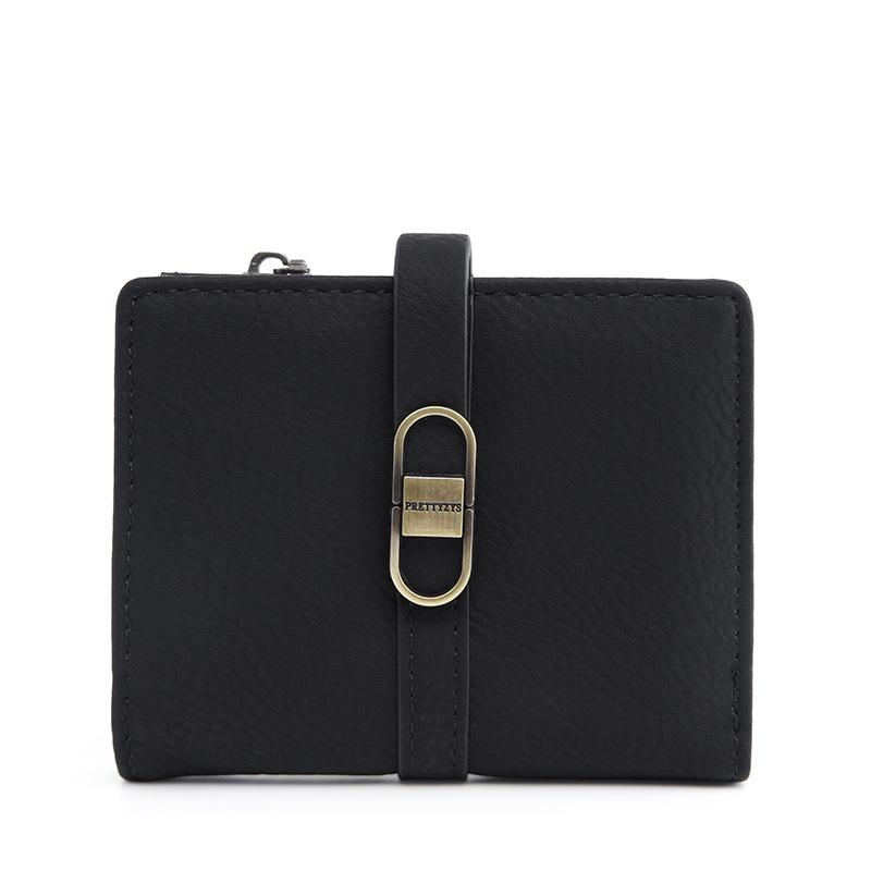 Women's Short Wallet Buckle Simple Hand-held Bag Card Bag