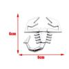 1pcs 3D Hot sale Metal Car Fender Side Logo Car Door Rear Bumper Tail Door Trunk Emblem Badge for Abarth 500 600 124 125 595