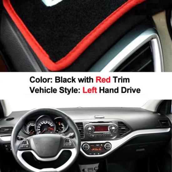 For Kia Picanto Morning 2012 2013 2014 2015 2016 Car Dashboard Cover Dash Mat Carpet Cape 2 Layers LHD RHD Auto Sunshade