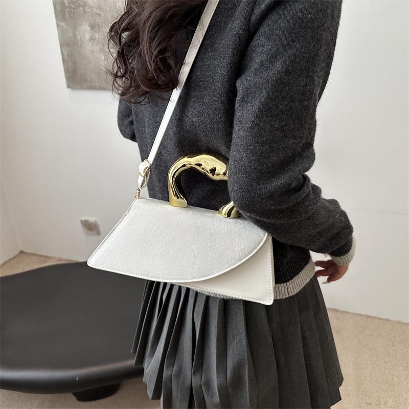 Neuer Produkt-Trend Nischendesign Textur tragbare kleine quadratische Tasche Mode Temperament elegante Damen lässige Umhängetasche