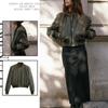 2024 Autumn European & American Style Women's Short Bomber Jacket