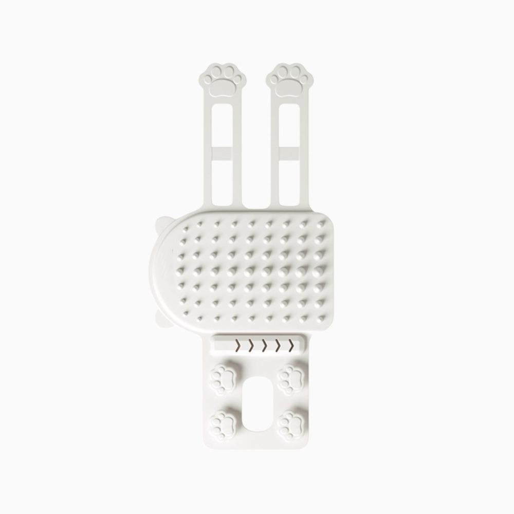 Gentle Cat Hair Removal Comb Self Cleaning Silicone Cat Brush New Wall Corner Scratcher Home Use