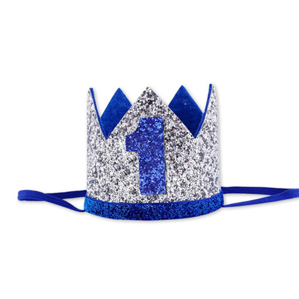 Baby 1st Birthday Hat, Birthday Party Decorations, Kids Party Props Shooting, Party Supplies Baby Birthday Crown Party Hat