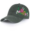 Vintage Blumenmuster Baseballkappe Damen Herren Verstellbarer Sonnenhut Outdoor Reise Sport