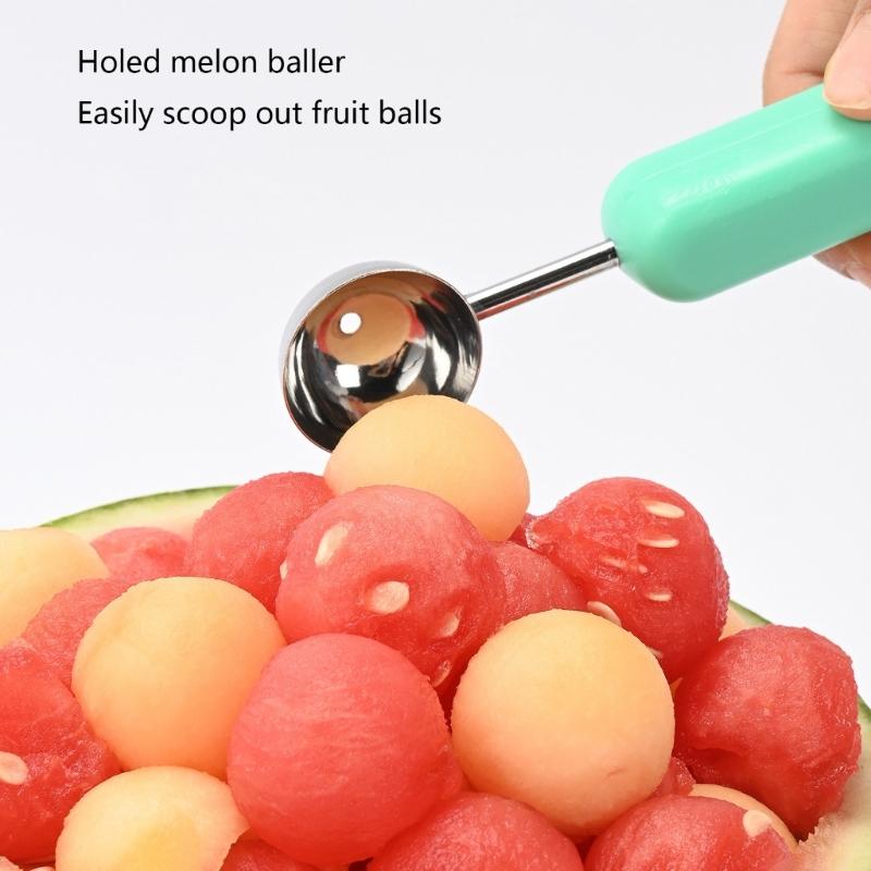Multipurpose Fruit Sculpting Tool With Ergonomic Grip Stainless Steel Construction Melons Baller Watermelon Cutter