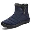 Men Women Plus Size Winter Warm Snow Boots Padded Lining Waterproof Ankle Boots Anti-slip Outdoor Hiking Mountaineering Sports Boots