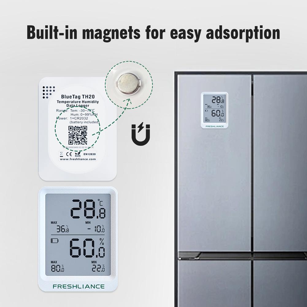 BT Temperature and Humidity Recorder Fruit Cold Storage Coldchain Transportation Temperature Logger