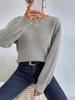 European Multi-Color Long-Sleeve Knit Sweater: Women's Loose-Fit, Autumn/Winter Collection