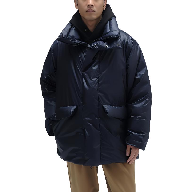 New Balance Met24 Short Down Jacket Men's Marine Blue AMJ45023-NV
