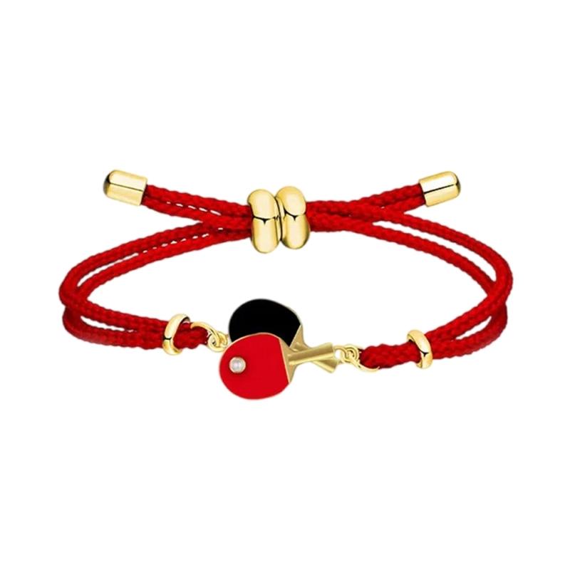 

Браслеты для настольного тенниса для мужчин, мальчиков, девочек, регулируемая цепочка, плетеный шарм для спортивных фанатов, для повседневной носки, стильные наряды 1