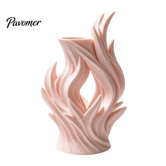 Langlebige Leichte Vase 3D Gedruckte Flammenvase, Dekorativ für Trockenblumen, Umweltfreundliches PLA Künstlerischer Tischplatten Blumen Haus Wohnzimmer Dekor Halter