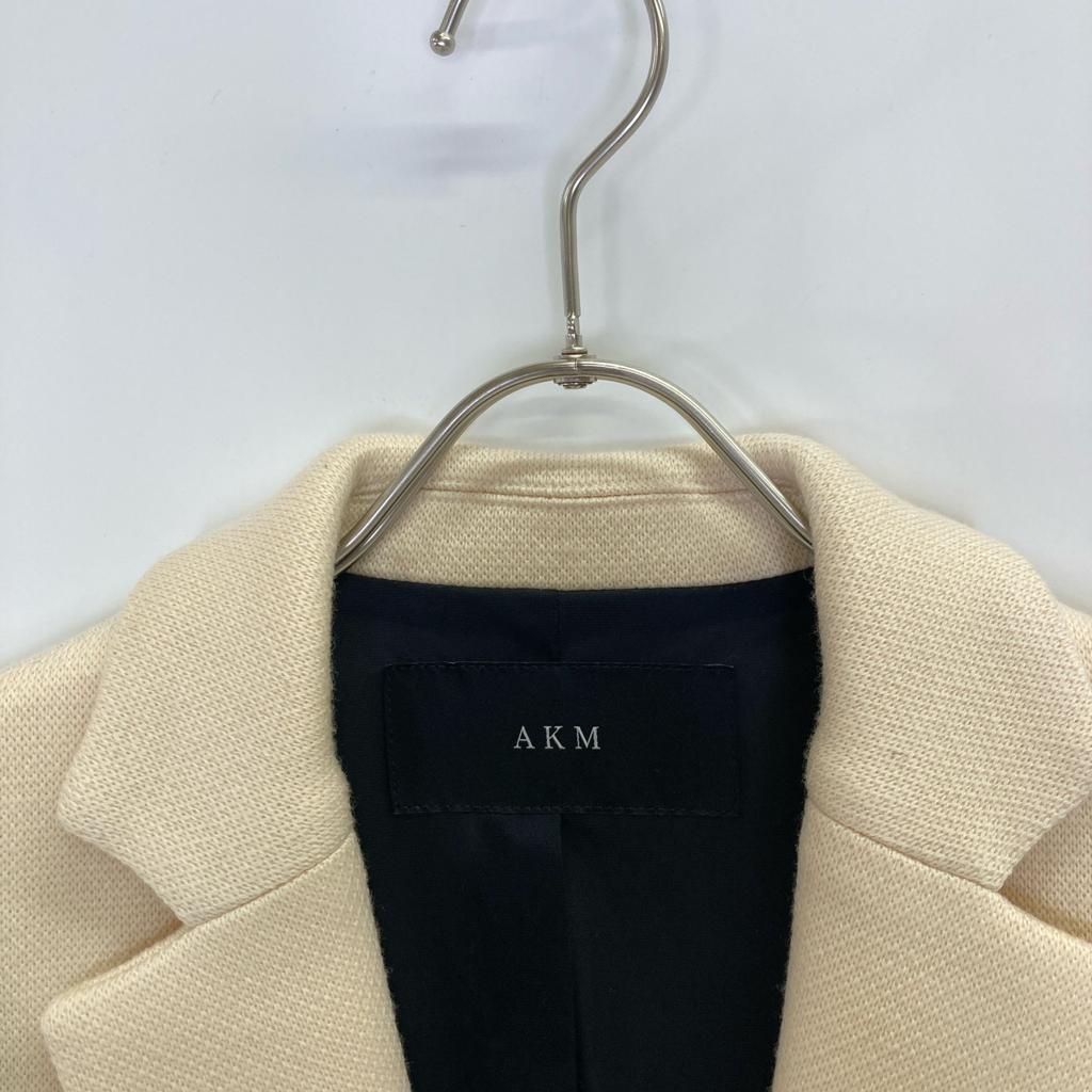 AKM White K070 WOL006 Extra Fine Merino Tailored Jacket Jacket L whiteUsed