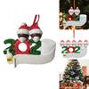 2020 Xmas Tree Ornaments Featuring Santa Claus With Mask And Diy Family Name