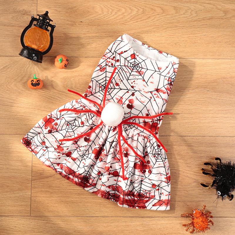 Halloween Dog Costume Funny Dog Clothes Terror Spider Skull  Pet Dog Dress Puppy Jumpsuit Chihuahua Bichon Dachshund Dog Outfits