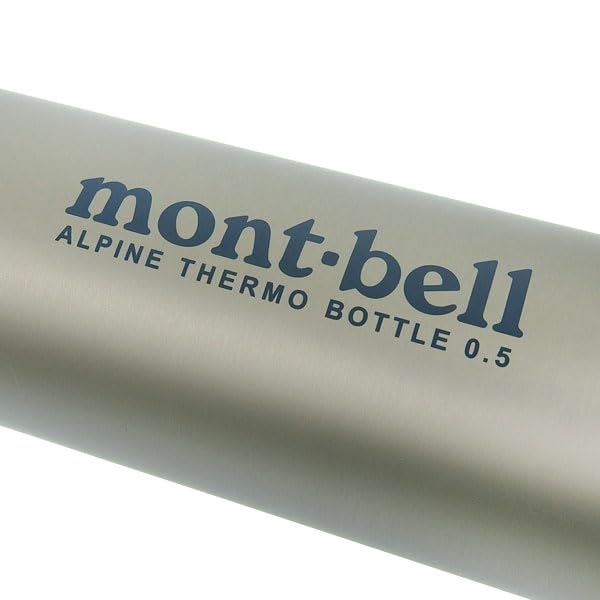 Montbell Alpine Thermo Bottle, 0.5L, Stainless Steel, for Men and Women, 1134167STNLS